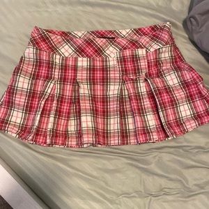 Abercrombie & fitch plad pleated mini skirt